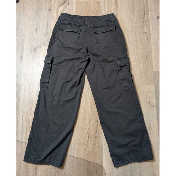 Levi's Size 29 Cargo Pants '94 Baggy Wide Leg Black Utility Skater Grunge - Picture 2 of 11